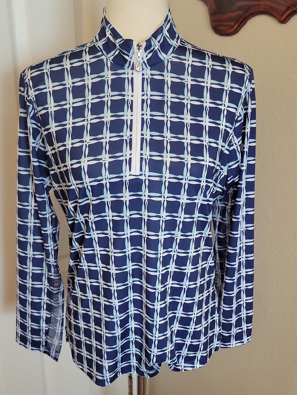 SanSoleil Woman's 1/4 Zip  UV50+ Cooling Top Size M